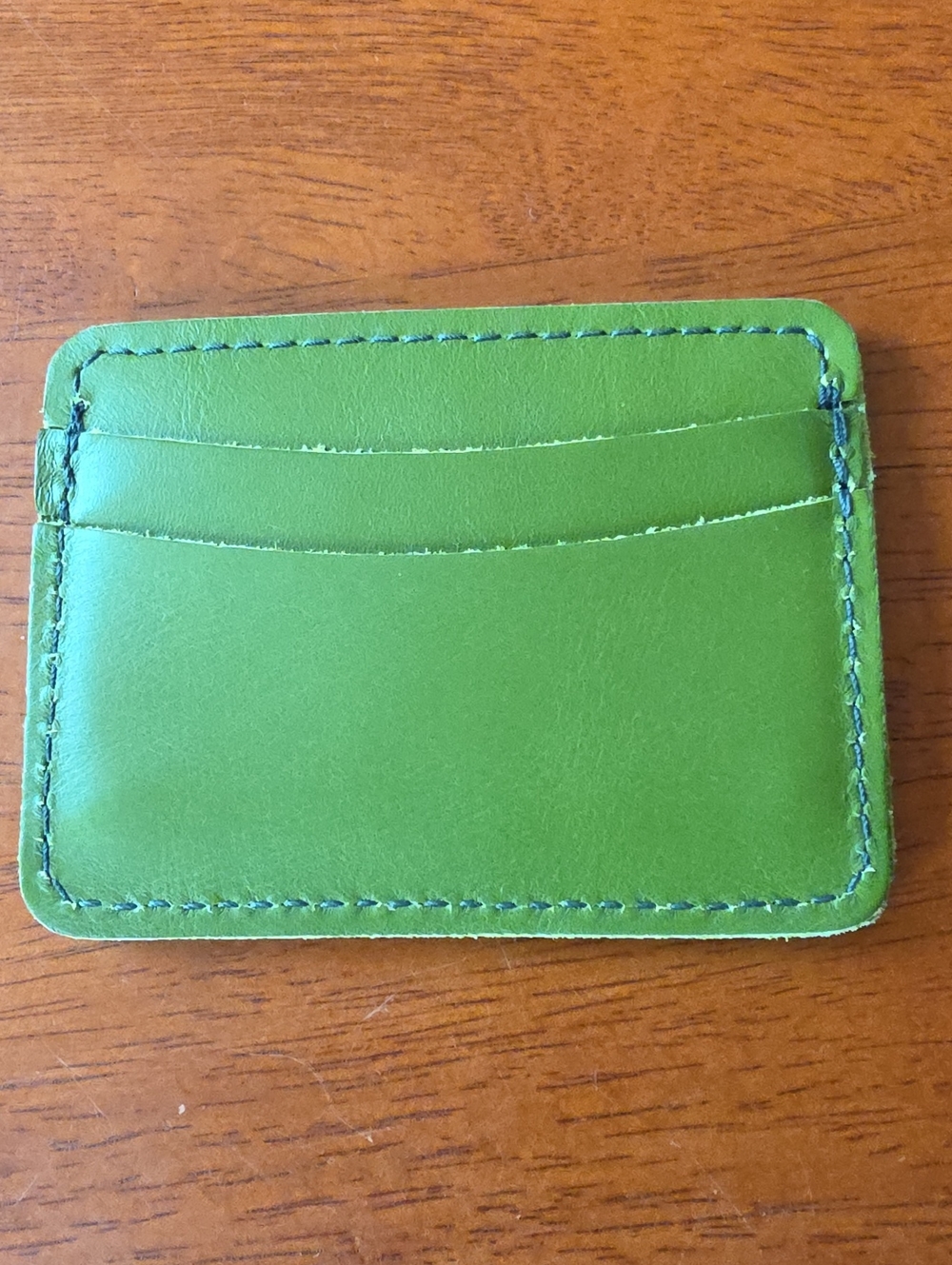 Portland Leather Goods Card Holder - Green Apple